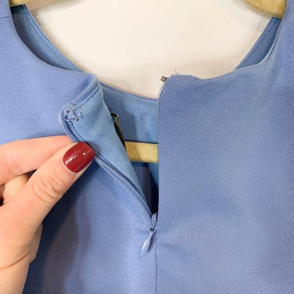 NWT SUNDAY IN BROOKLYN asymmetrical cut-out top blue boho 2850 - Picture 4 of 9